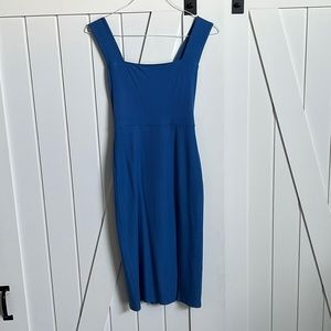 “Reformation” blue knit midi dress